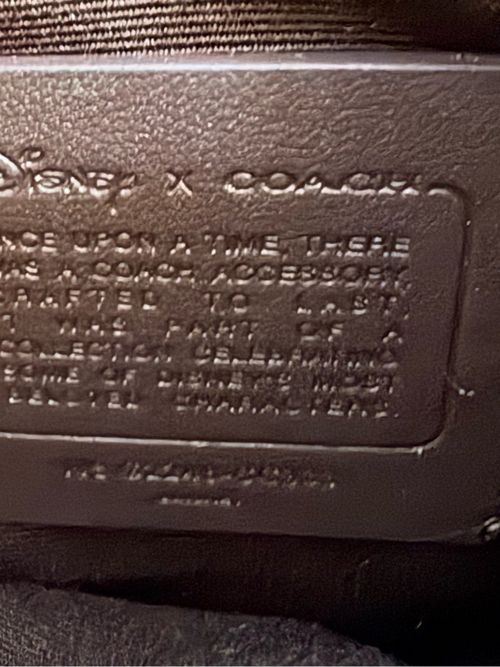 Coach Black Wristlet with Disney Evil Queen Graphic - Picture 2 of 3
